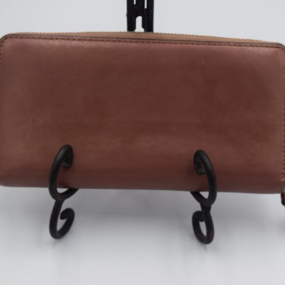 VTG Coach Mauve/Rose Gold Long Zip Around Wallet - Picture 4 of 6